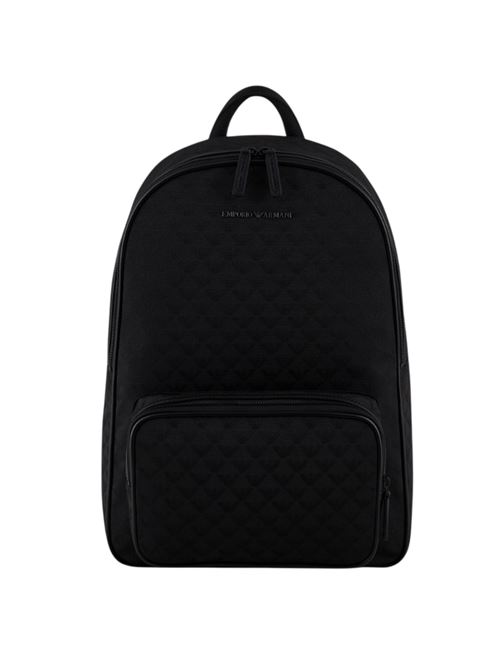 All-over eagle jacquard nylon backpack Emporio Armani | Y4O315 Y022V.81336